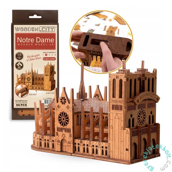 Wooden City WR366 - Notre Dame 3D - Wooden Puzzle