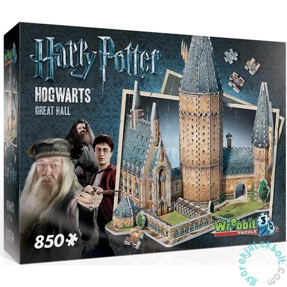 Wrebbit 850 db-os 3D puzzle - Harry Potter - Roxforti nagyterem (02014)