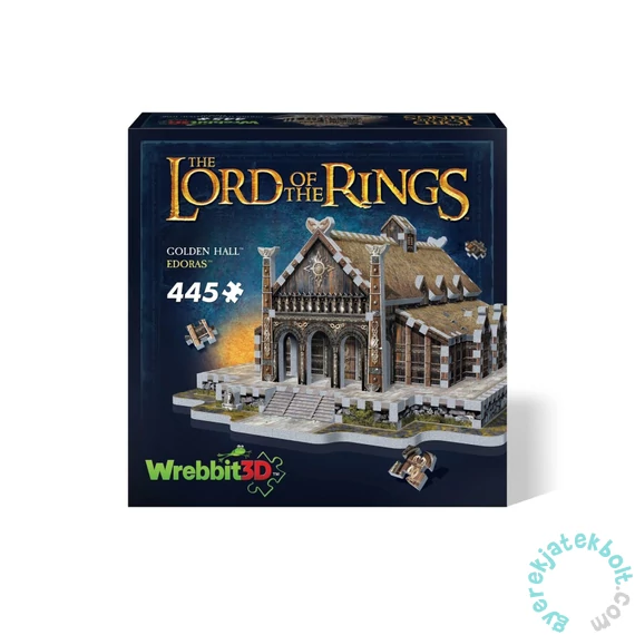 Wrebbit 445 db-os 3D puzzle - A Gyűrűk Ura - Golden Hall - Edoras (01016)