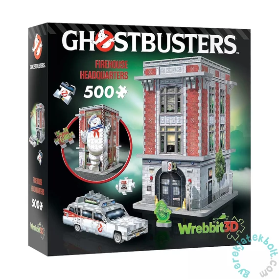 Wrebbit 500 db-os 3D puzzle - Szellemirtók tűzoltó állomása (01018)