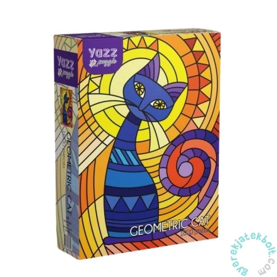 Yazz 1000 db-os puzzle - Geometric Cat (3840)