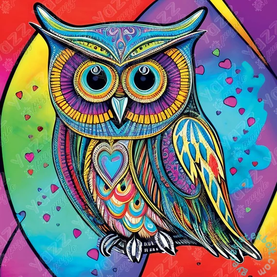 Yazz 1023 db-os puzzle - Boho Owl (3819)
