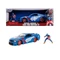 Jada Toys 253225007 Marvel - 2006 Ford Mustang GT fém autómodell Amerika kapitány figurával - 1:24